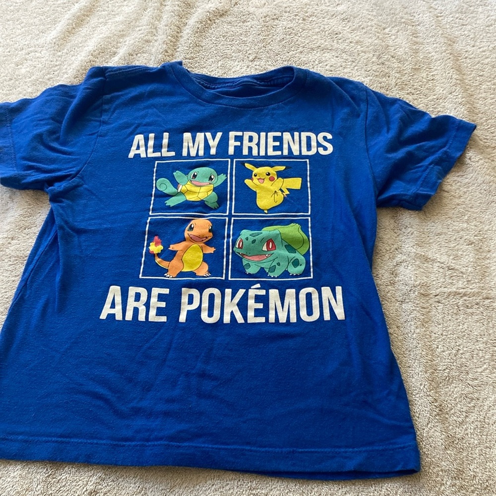 Blue Pokémon Graphic T-Shirt